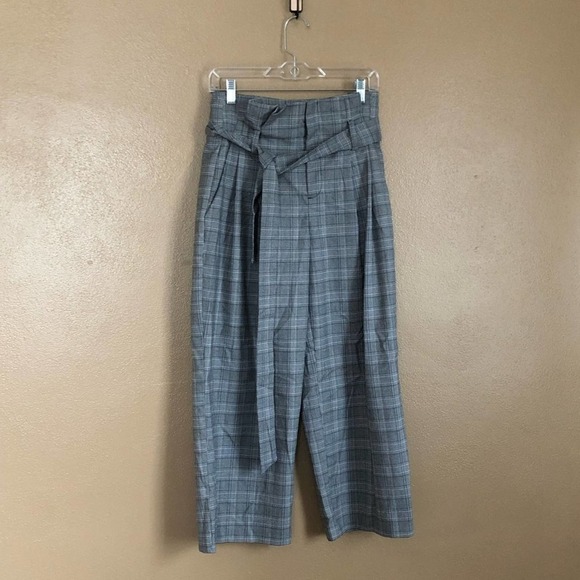 A New Day Grey Plaid Trousers Size 2 - Picture 1 of 8